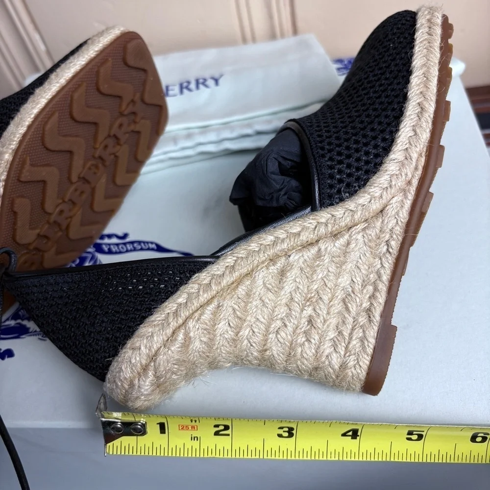 Burberry Mesh Plunge Espadrilles size womens  37
